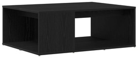 Mesa de Centro Carvalho Preto 90x67x33 cm Madeira de Engenharia