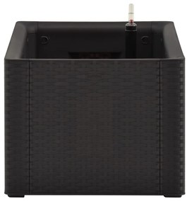 Vaso/floreira c/ sistema rega automática 100x43x33cm antracite