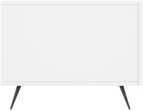 Mesas de centro 2 pcs 50x50x40 cm madeira processada branco