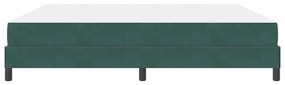 Cama box spring com colchão Verde Escuro 200 x 200 cm Veludo