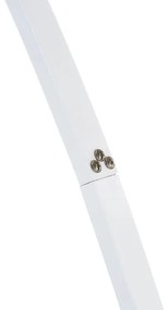 Candeeiro de pé com abajur branco 188 cm BENUE Beliani