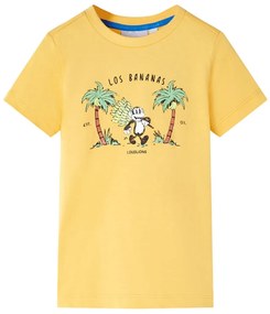 T-shirt infantil ocre-claro 104