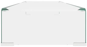 Suporte de TV/monitores em vidro transparente 100x30x13 cm