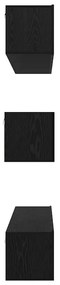 Conjunto de móvel de TV 8 pcs Carvalho preto 60 x 30 x 30 cm