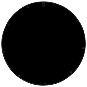 Espelho de jardim p/ uso exterior ferro 40x2,5 cm preto