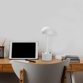 Candeeiro de Mesa Sept – Branco – Diâmetro 10 cm Altura 29 cm