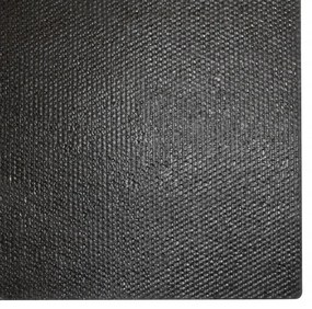 Tapete de porta 100x200 cm fibra de coco tufada preto