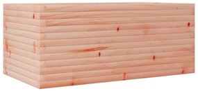 Vaso/floreira de jardim 110x60x45,5 cm madeira douglas maciça