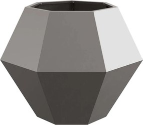 vidaXL Floreira Ferro Enferrujado 75 x 75 x 60 cm