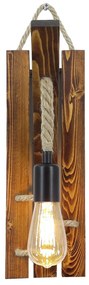 Candeeiro de Parede Ahsap – Nogueira – 29 x 45 x 23 cm