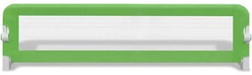 Barra de segurança para cama de criança 2 pcs 150x42 cm verde