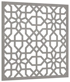 Decoração p/ muro de jardim 55x55 cm aço corten design árabe