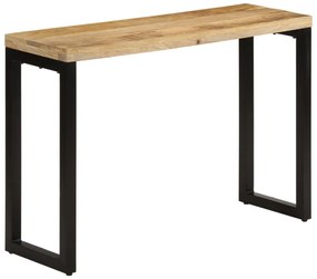 Mesa consola 110x35x76 cm madeira de mangueira áspera maciça