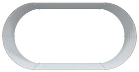 Cama de Jardim Elevada Castanha com Aparência de Madeira 160x80x44 cm