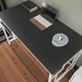 Secretária de Estudo Kennesaw - Branco Antracite - 120x60x74.8 cm