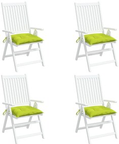 Almofadões de cadeira 4 pcs tecido oxford verde brilhante