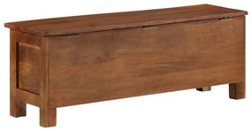 Caixa de arrumação 110x30x40 cm madeira de mangueira maciça