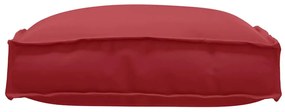Almofadas de Palete 4 pcs Vermelho Vinho 40 x 40 x 8 cm em Tecido Oxfo