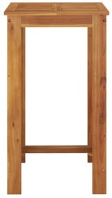 Mesa de bar de jardim 60x60x105 cm madeira de acácia maciça