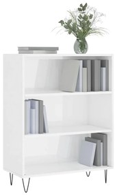 Estante 69,5x32,5x90 cm derivados de madeira branco brilhante