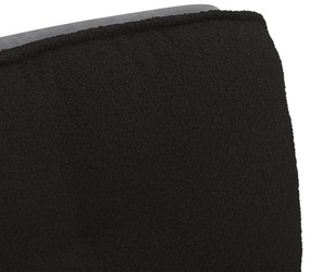 Cadeira de escritório giratória preto de lã encaracolado tecido