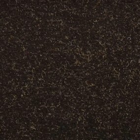 Tapetes de escada adesivos 30 pcs 56x17x3 cm castanho-escuro