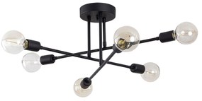 Candeeiro de Teto Flower – Preto – 64 x 64 cm