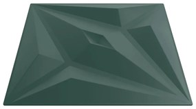 Painéis de parede 48 pcs 50x50 cm 12m² XPS estrela verde