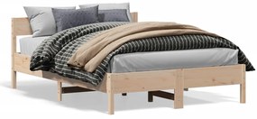 Cama sem colchão 160x200 cm madeira de pinho maciça