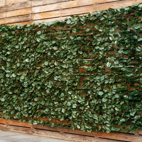 Seto Artificial com Folhas de Hera "Edera" - Decoração de Jardim e Pri