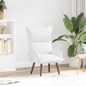 Cadeira Relaxante vidaXL em Couro Sintético Branco