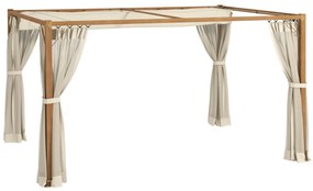 Pérgola de Jardim 4x3 m Pérgola para Exterior com Teto Retrátil Mosqui