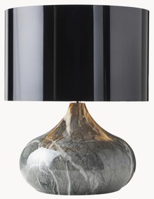 Candeeiro de mesa com aspeto de mármore Mamo