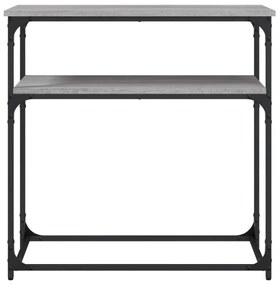 Mesa consola 75x35,5x75 cm derivados de madeira cinzento sonoma