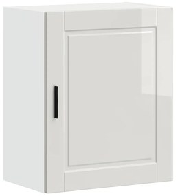 Armários parede cozinha 2 pcs Porto branco brilhante