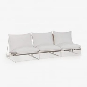 Sofá Modular De Jardim De 3 Peças Amaro Gardénia Branco - Sklum