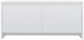 Mesa de centro 90x50x41,5 cm derivados madeira branco brilhante