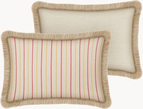 Almofada artesanal para interior e exterior Sara Sunflower & Pink