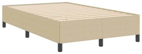 Cama vidaXL Verde Claro Cinza 120x200 cm Tecido Canelado