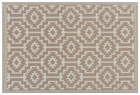 Tapete de exterior 120 x 180 cm creme KARNAL Beliani