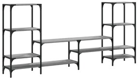 Armário TV 206,5x28,5x95cm derivados de madeira cinzento sonoma