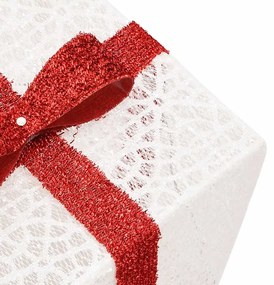 Presentes de Natal iluminados 3 pcs 64 luzes LED branco quente