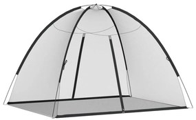 Rede mosquiteira com portas malha 220 200x150x140 cm preto