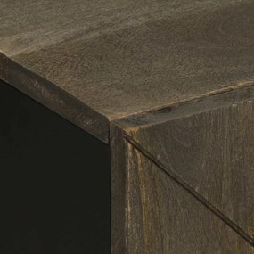 Conjunto mobiliário casa banho 2 pcs madeira maciça preto manga