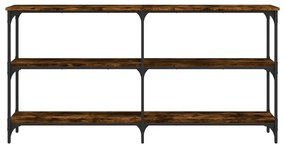 Mesa consola 150x29x75 cm derivados de madeira carvalho fumado