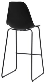 5 pcs conjunto de bar plástico preto