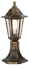 Candeeiro de exterior dourado antigo 42 cm IP44 - New Haven Clássico / Antigo