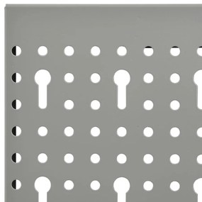 Placas perfuradas de parede 3 pcs 40x58 cm aço