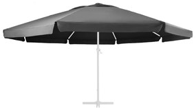 Tecido de substituição p/ guarda-sol exterior 610 cm antracite