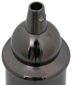 Casquilhos de lâmpadas 2 pcs Preto brilhante E27